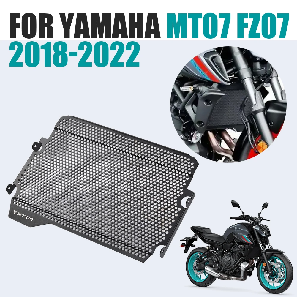 Radiator Grille For Yamaha MT-07 MT07 FZ-07 FZ07 2018 - 2022 Motorcycle Accessories Guard Grill Protector Cover Net Fender Mesh