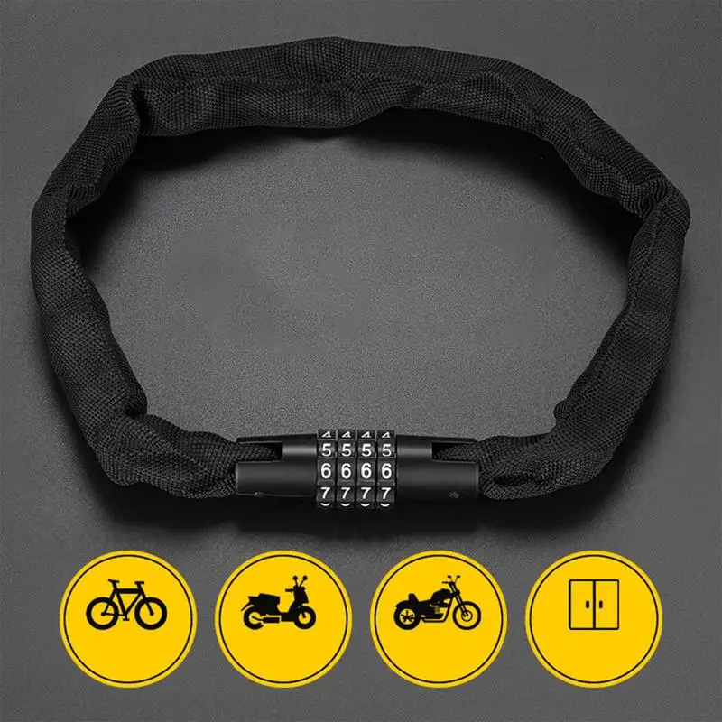 Замок-Антивор велосипедный без ключа 3 9 футов в длину 4 символа