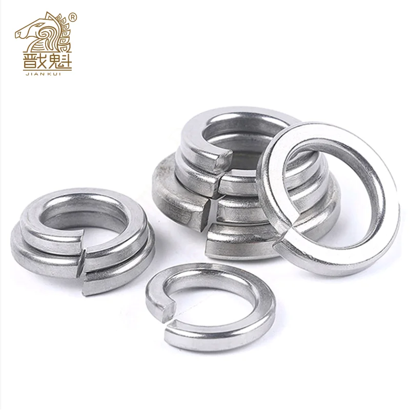 

2/50/100pcs GB93 A2 304 Stainless Steel Spring Split Lock Washer Elastic Gasket M1.6 M2 M2.5 M3 M4 M5 M6 M8 M10 M12 M16 M20 M24