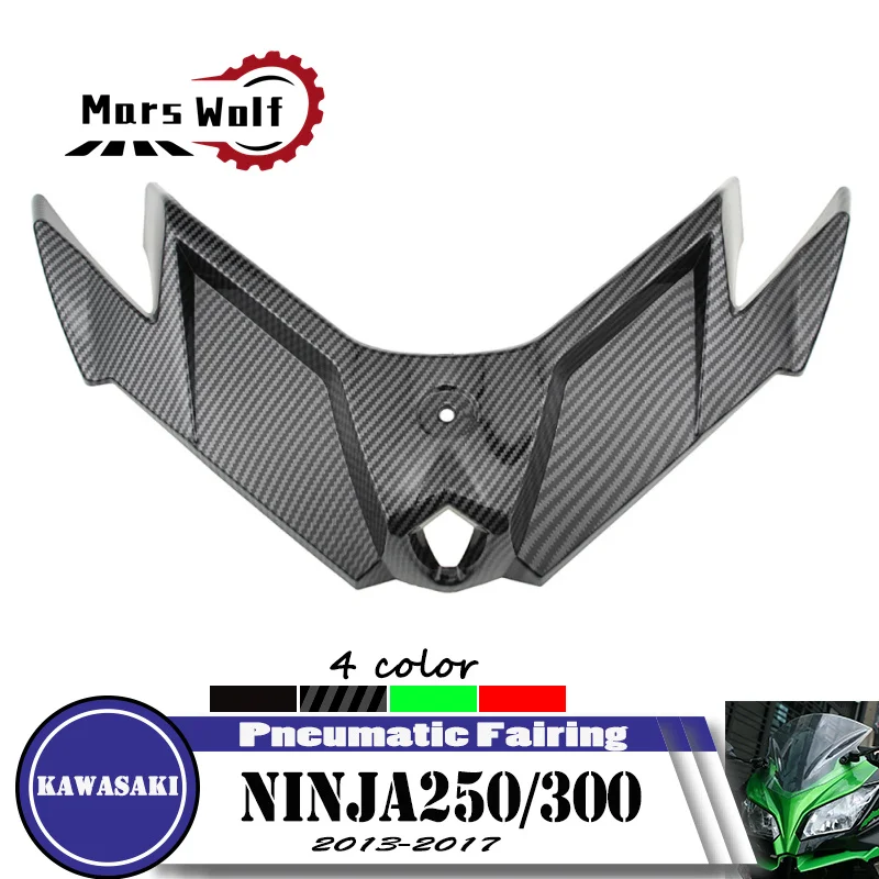 

Пневматический наконечник крыла переднего крыла для ninja300 ninja250 NINJA 300 250 2013-2017 защитный чехол из АБС-пластика 13-17