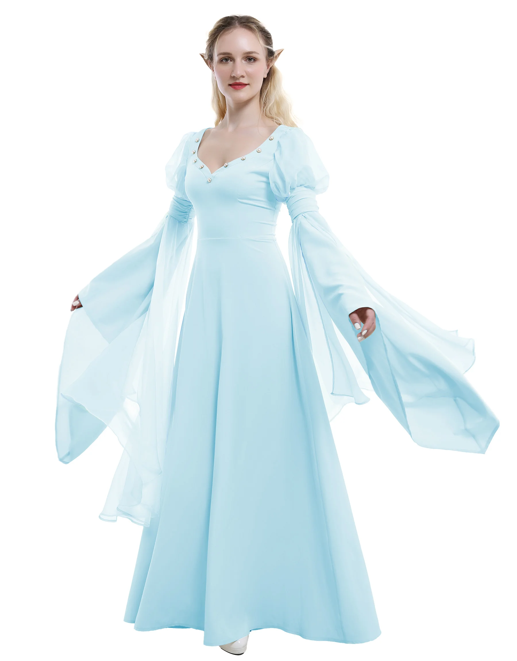 Женское длинное платье в стиле ретро