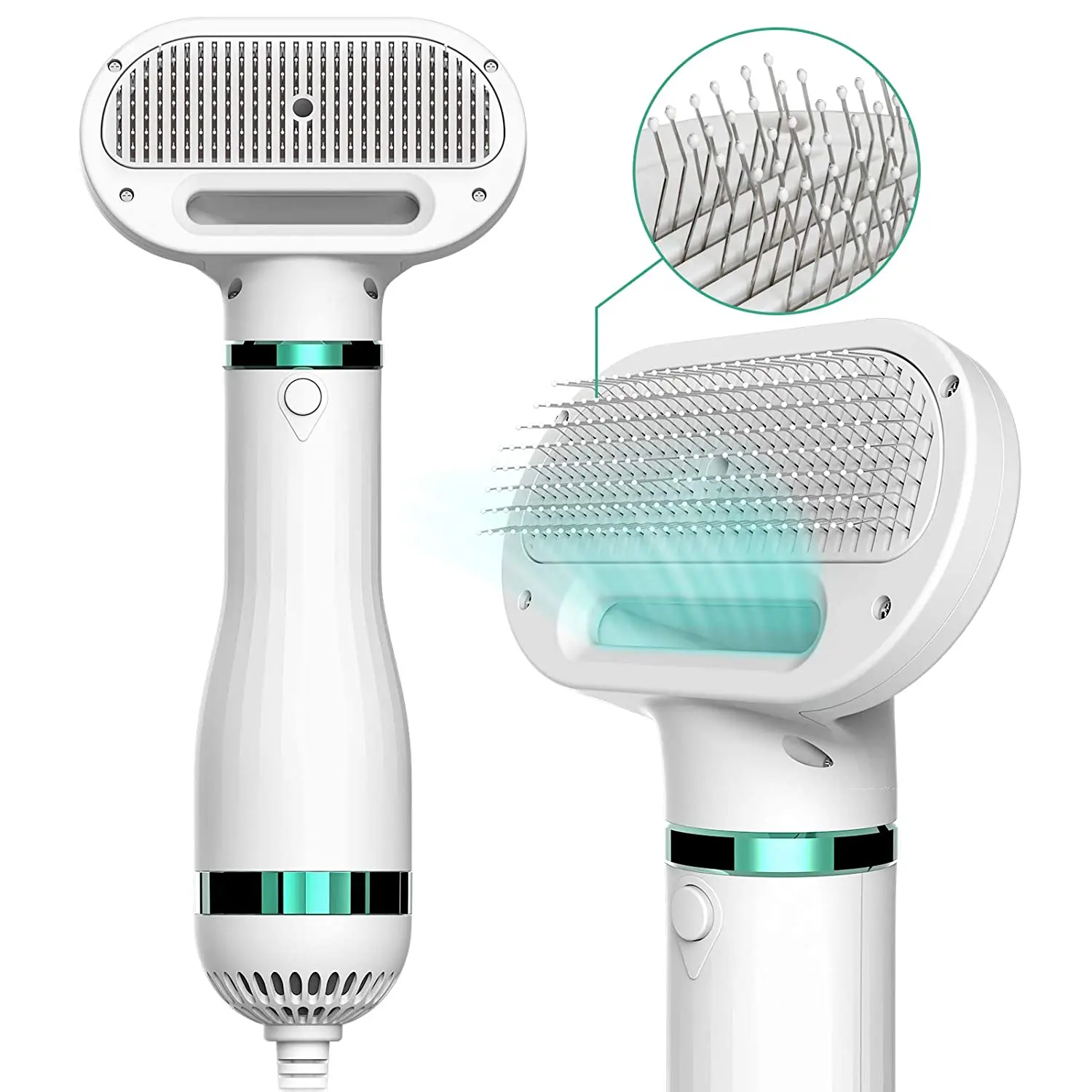 

Upgraded Pet Hair Dryer Brush Hair Removal Portable Dog Blower Professional Home Grooming Furry Drying for Small Large Cat Dog