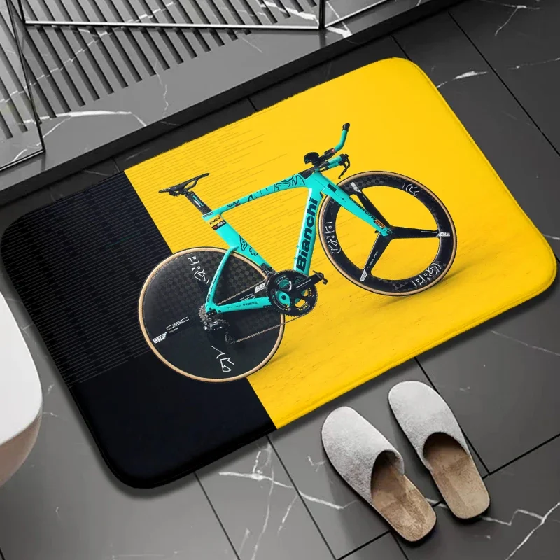 1 шт. коврик для дома и улицы с принтом велосипеда