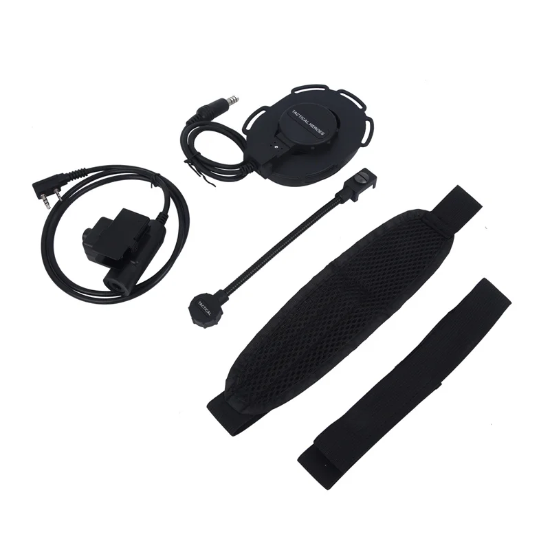 Z Tactical Bowman Elite II Earmuff Headset Boom Mic active airsoft Tactical Walkie Talkie Noise Reduction Headphone with U94 PTT