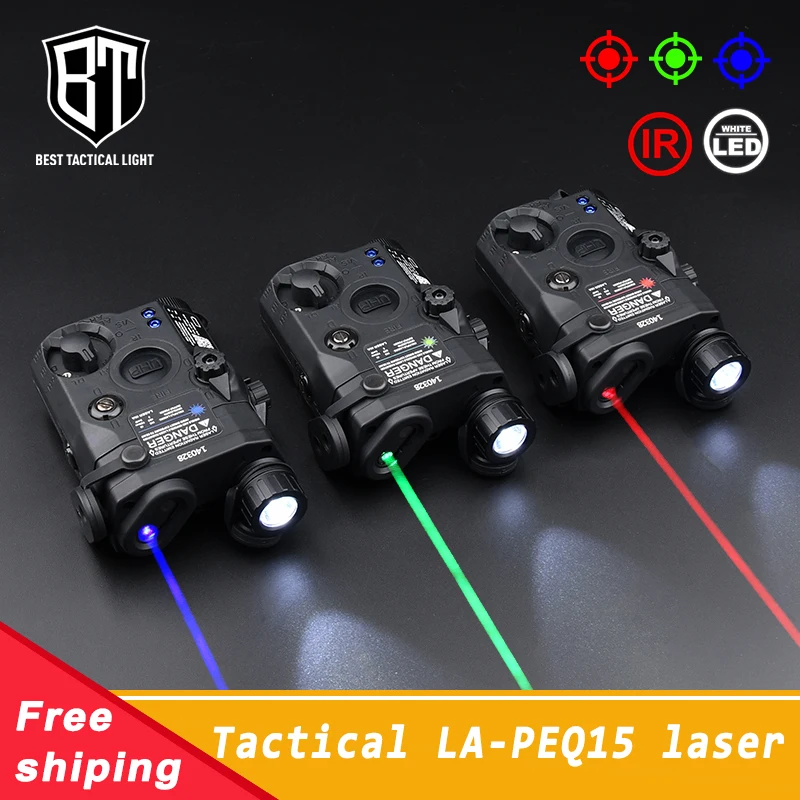WADSN Tactical PEQ-15 Hunting Light IR Red Dot Laser Sight B