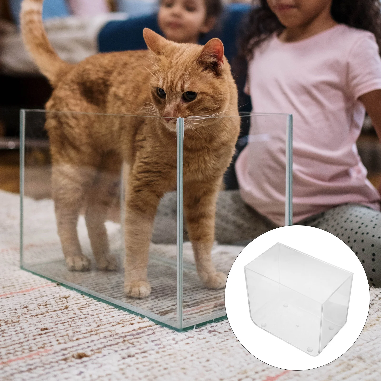 Мини-аквариум-куб аквариум прямоугольная автоматическая настольная чаша для