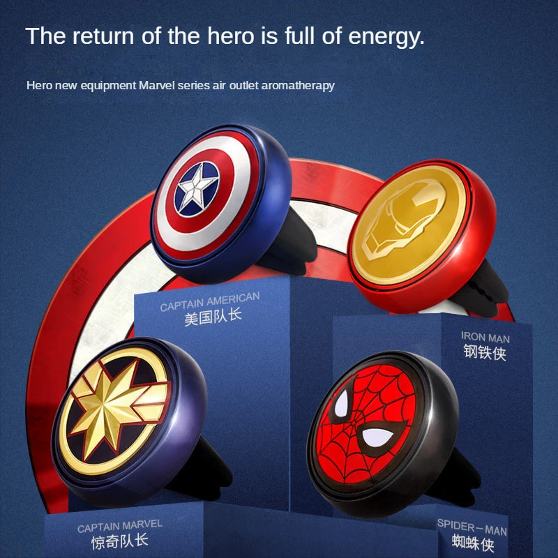 

Marvel Marvel Car Perfume Car Aromatherapy Iron Man Ointment Spider-Man Car Decoration Anime Accessories