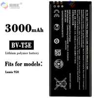 3000mah bv t5e battery for microsoft nokia lumia 950 rm 1104 rm 1106 rm 110 bvt5e bv t5e mobile phone battery