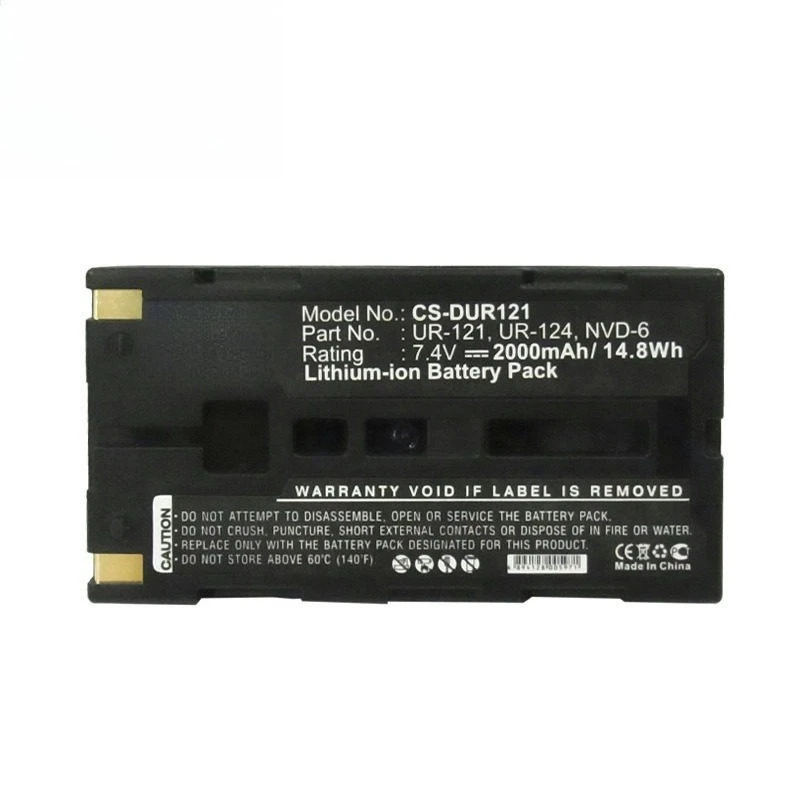 Фото Высококачественный аккумулятор для камеры UR-121 UR-124 NVP-D6 7.4V 2000mAh для Sanyo Xacti NV-HD500 NV-KD100 iDshot IDC-1000 IDC-1000ZU №2