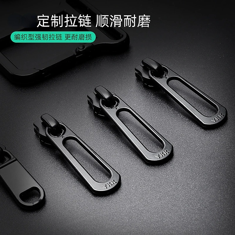 Shoulder Bag Solid Color Zipper Waterproof Men's Casual Cross-body Chest Bag Fashion Portable Sports Travel Everything