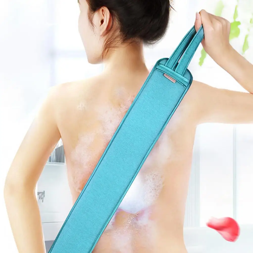 

Great with Double Handle Non-Lint Deep Cleaning Shower Towel Bathroom Accessories Body Scrubber Back Scrubbing Towel