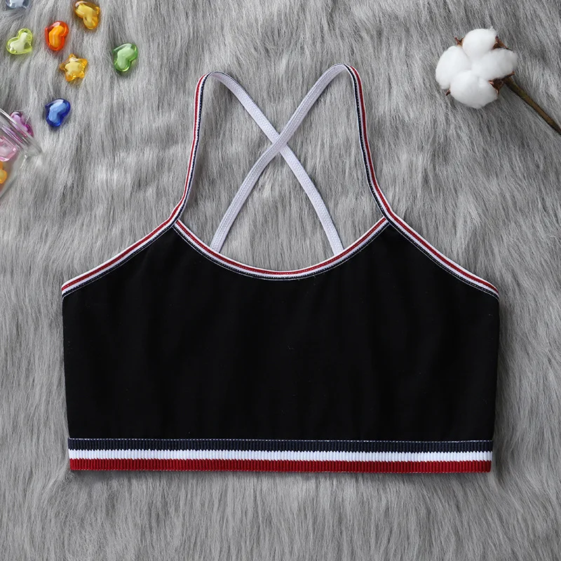 

Girls Period Bra Without Chest Pad Vest Underwear Student Thin Sling Beautiful Vest Comfortable Sports Children Tube Top