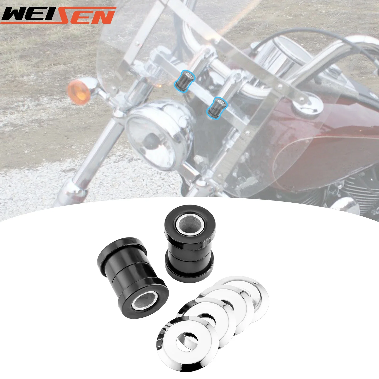 

Комплект демпфера втулки руля мотоцикла, полиуретановая стояк втулки для Harley Softail Dyna FXR Sportster XL, аксессуары