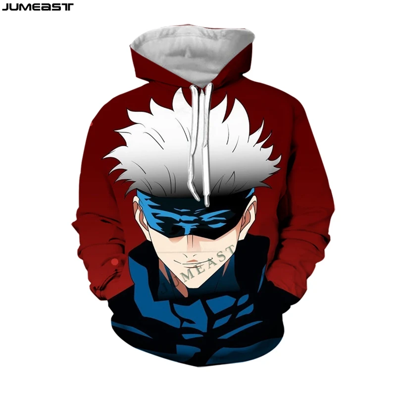 

Jumeast Men Women 3D Sweatshirt Male Female Cost Cartoon Anime Jujutsu Kaisen 7XL Long Sleeve Cap Hoody Sport Pullover Hoodies
