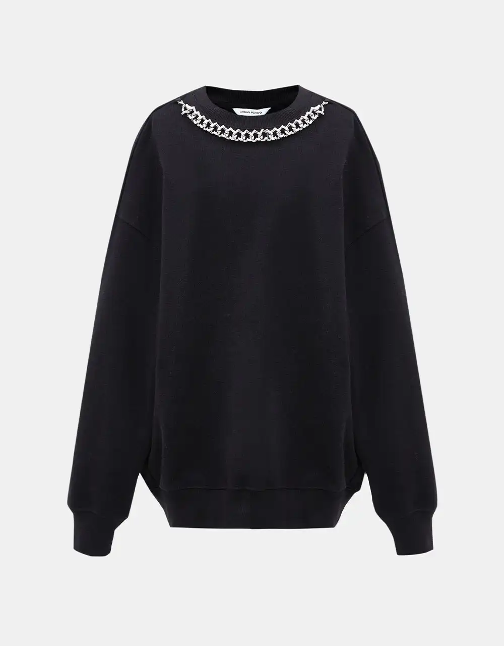 

Chain Decor Drop Shoulder Sweatshirt