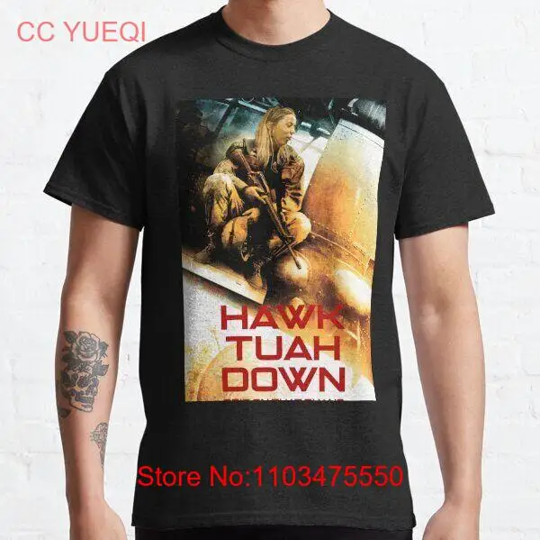 NWT Hawk TuahDown 2024 Забавный мем пародия трендовая тема крутая художественная футболка