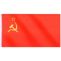 red polyester soviet union flag 90 150cm
