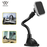 universal windshield magnetic phone holder long arm car dashboard phone stand strong magnet car cellphone holder for iphone 8 x