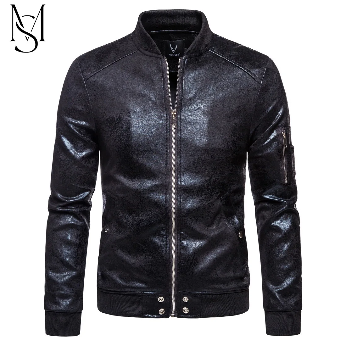 

Cross-border foreign trade men's fashion worn-out baseball collar casual large jacket JK1887