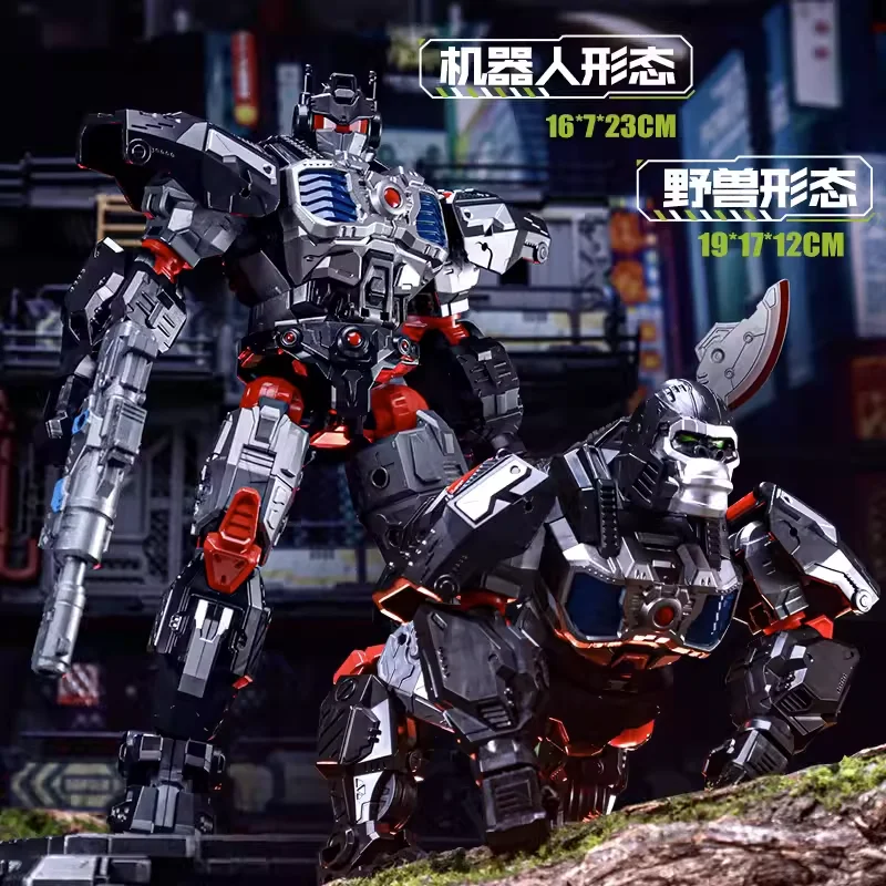 

В наличии Li Jiang Bian Xing игрушка-трансформер, зверьки, войны, BW, командир Gorilla OP, 22 см, 9 дюймов, экшн-фигурка робота