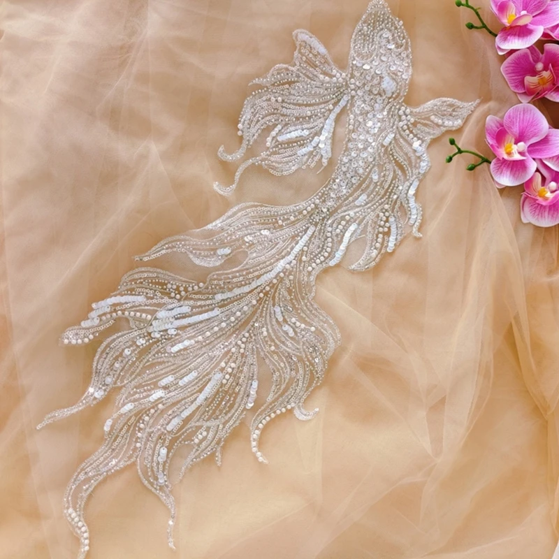 

Delicate for Wedding Dresses DIY Decoration Embroidery Appliques
