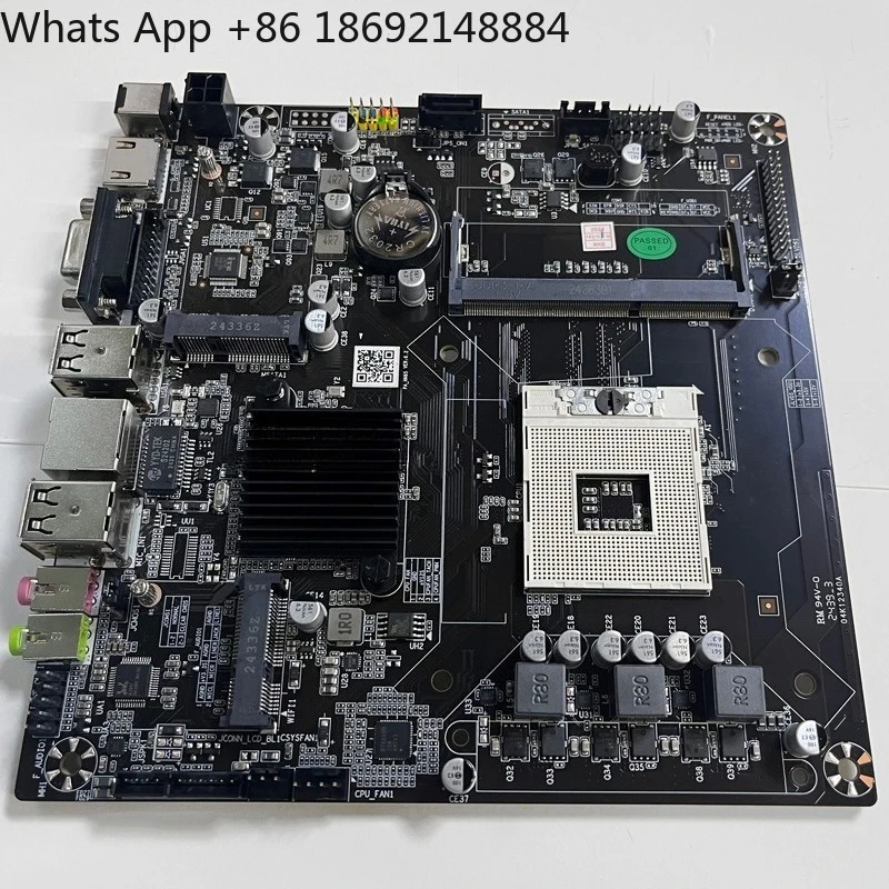 Фото Материнская плата HM65 с одним слотом памяти DDR3, мини-плата PGA988, универсальная материнская плата для процессоров второго и третьего поколений. №2