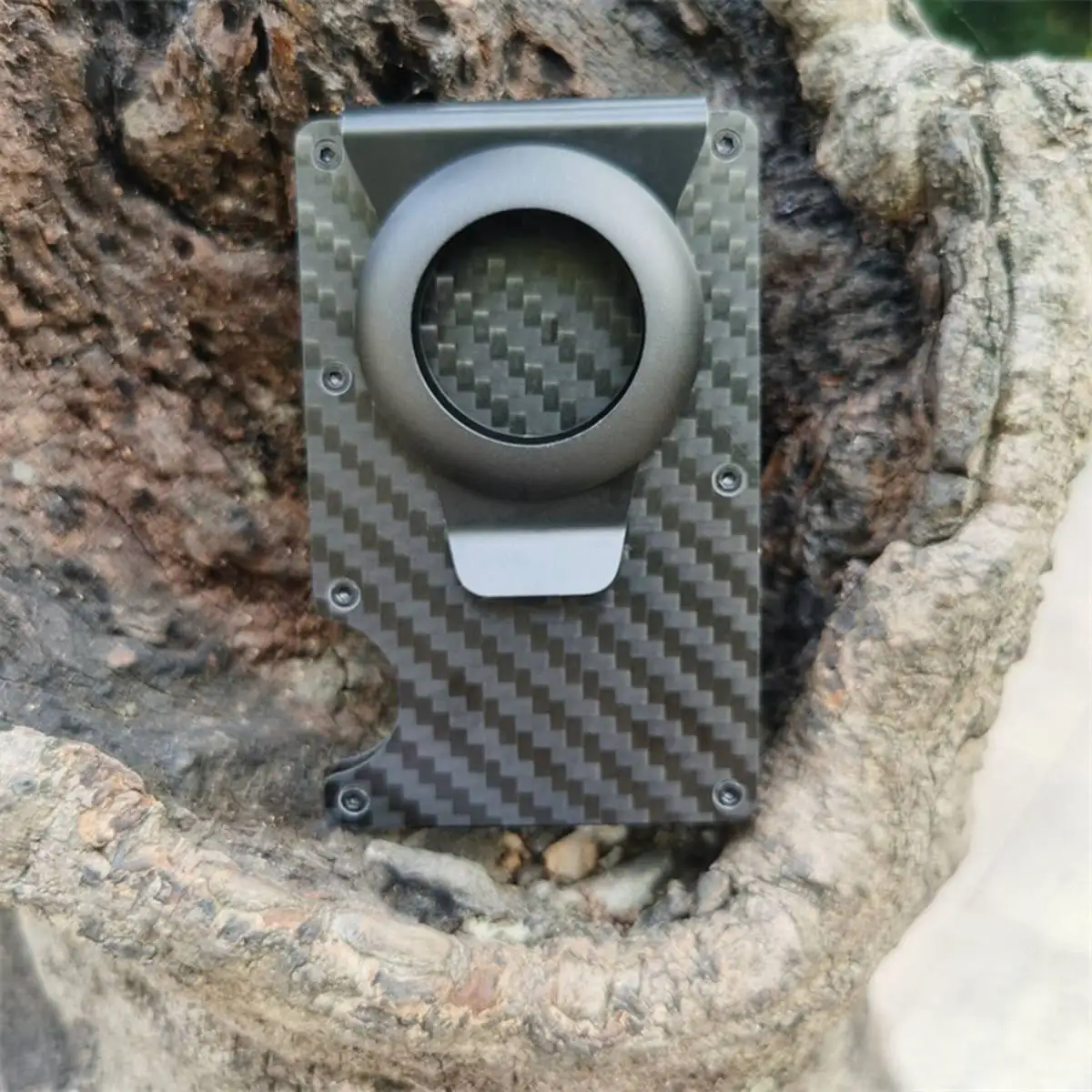 1 шт. бумажник для AirTag новый металлический мужской идентификатор кредитной