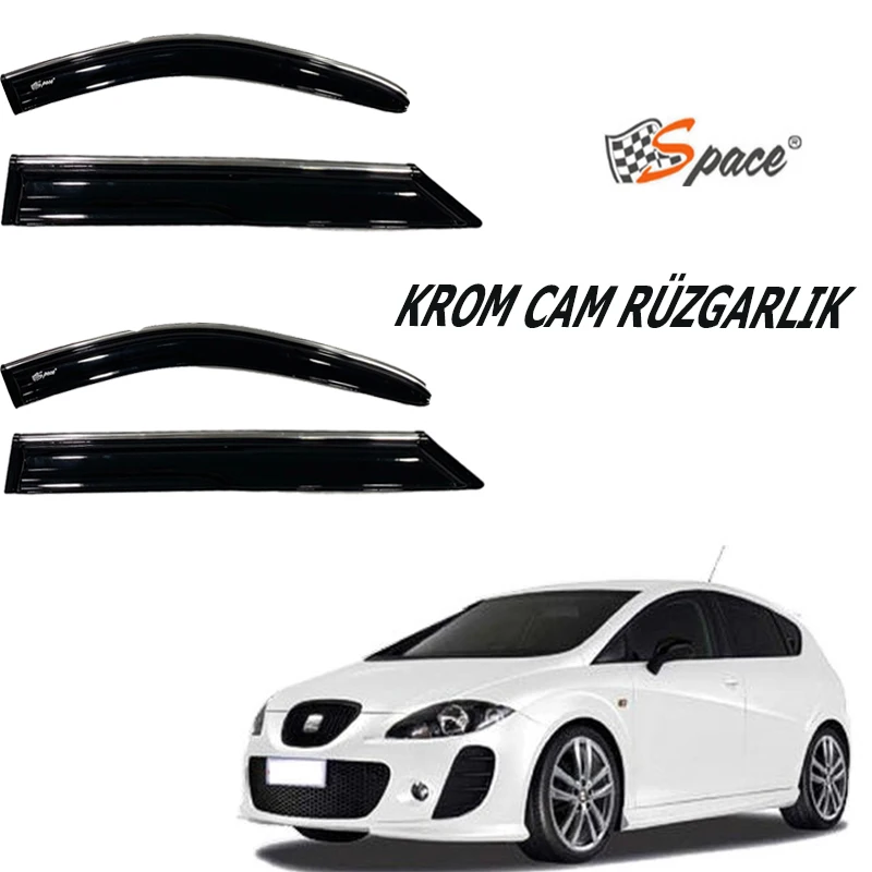 

Хромированное стекло для капота 1,2 мм, Seat Leon 2004-2010, 4 ', lü / CARU451