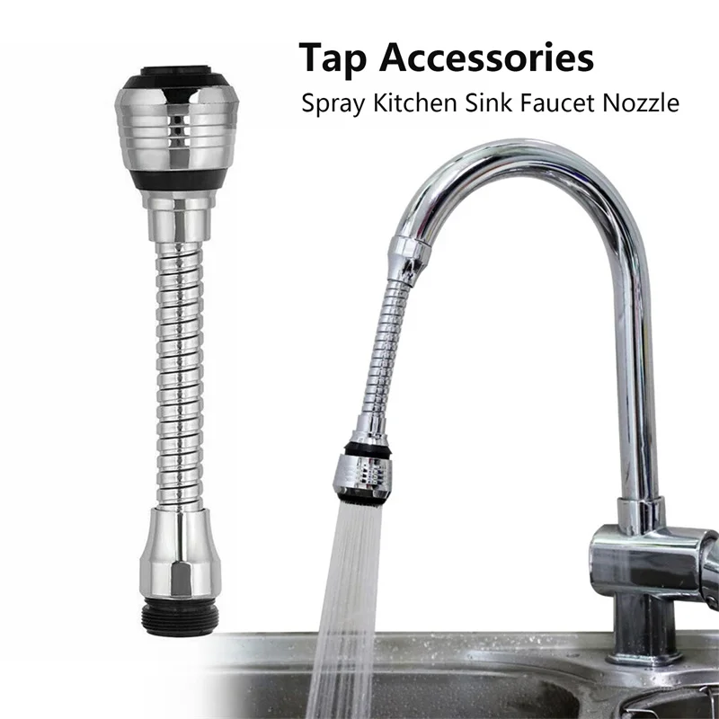 

Water Saving Kitchen Tap Hose Faucet Aerator Extender 360° Swivel Adjustable Nozzle Spout Bathroom Kitchen Accessories Tools