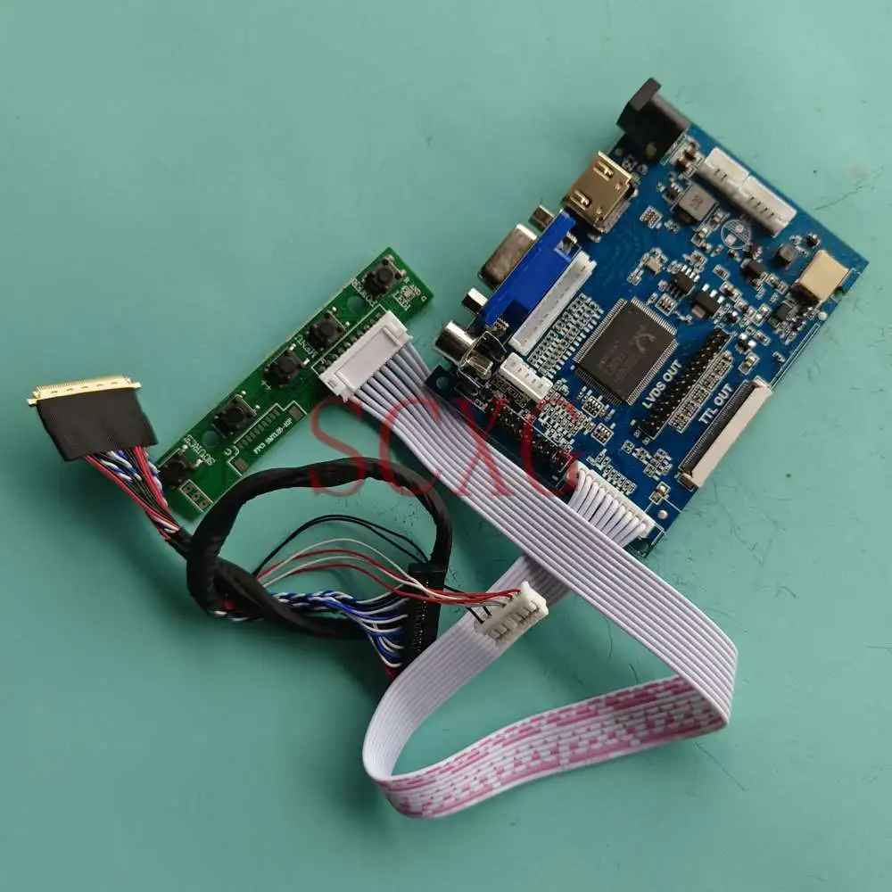 

Fit B116XW03 V0 LCD Display Controller Driver Board LVDS 40 Pins DIY Kit Notebook 1366*768 11.6" 2AV+VGA+HDMI-Compatible