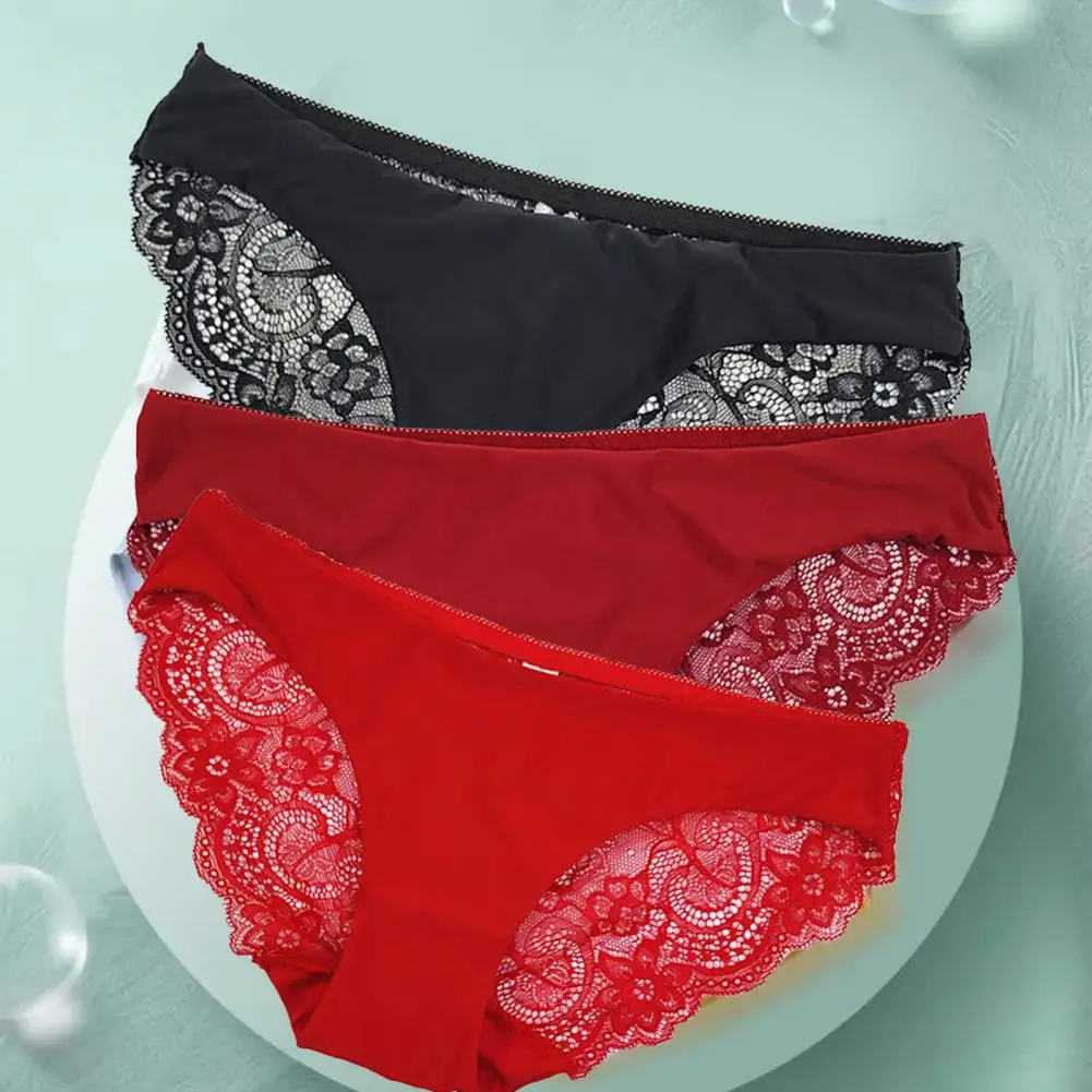 

Женские трусики с вырезами и средней посадкой, брифы, привлекательные кружевные подштанники из вискозы, нижнее белье, женская одежда