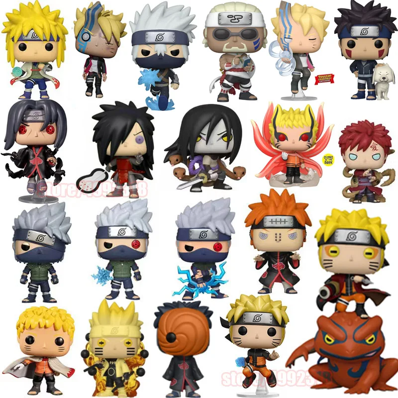 Funko Pop Borutos Kakashi #182 #994 Sasuke #72 #455 Killer Bee GAARA SAKURA ITACHI #71 #185 Аниме фигурки коллекция игрушек