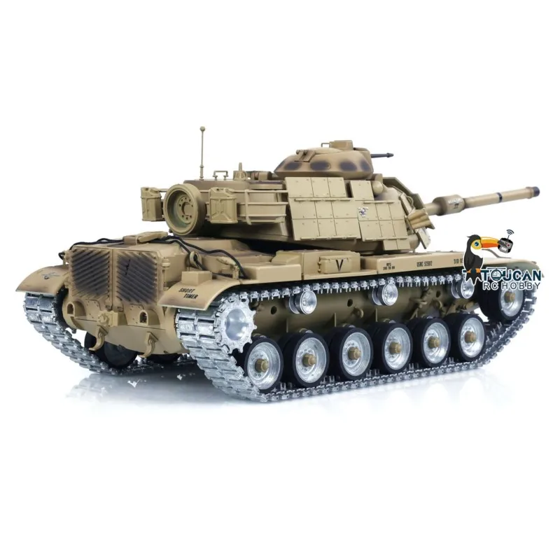 Фото Радиоуправляемый танк 1/16 TD RC Battle Tank M60A1 ERA USA с ИК-системой, металлическими колесами и гусеницами, модель для сражений, подарки №4