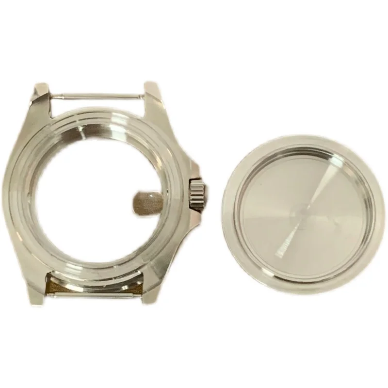 40mm Watch Case Fine Stainless Steel Bidirectional Rotation Sapphire Mirror Fit Miyota8215 8205 Mingzhu DG2813 3804 Movement