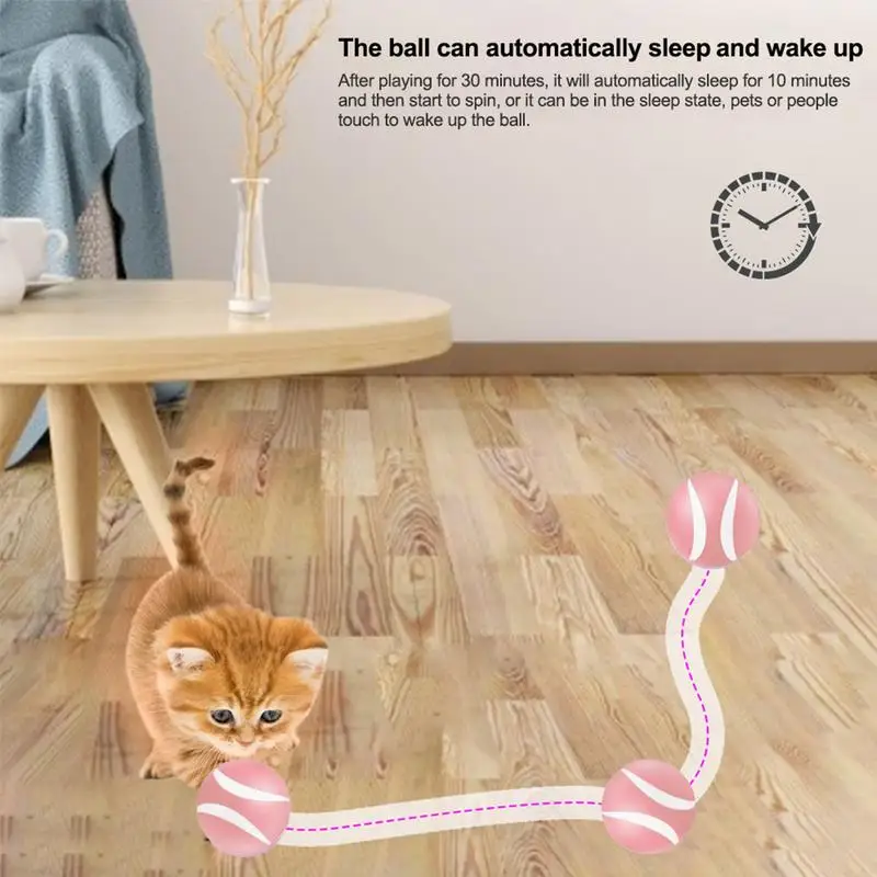 

Pet Cat Toy Wireless Smart Remote Control RC Electric Cat Ball Toy With LED Flashing Lights For Cat Dog Puppy Funny Children Toy