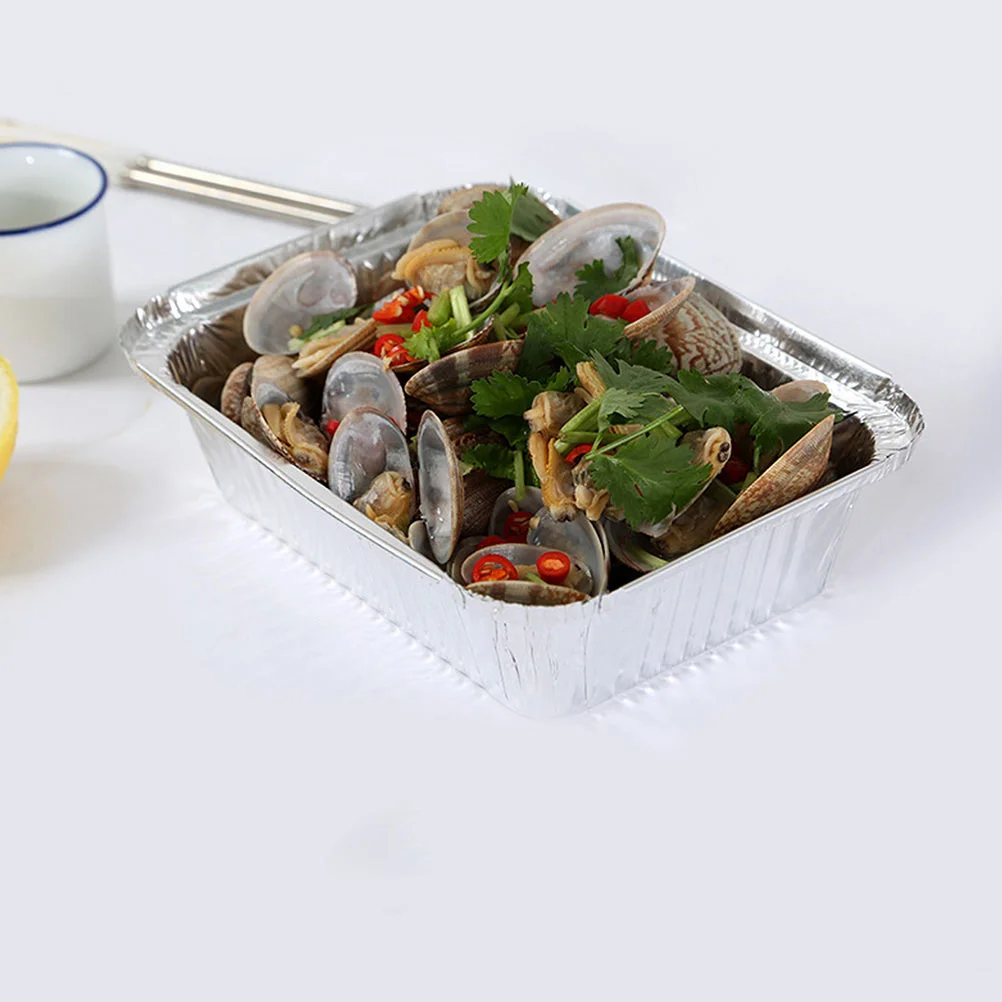 30 шт. жестяная коробка для гриля контейнеры пищевых продуктов с крышками уличная