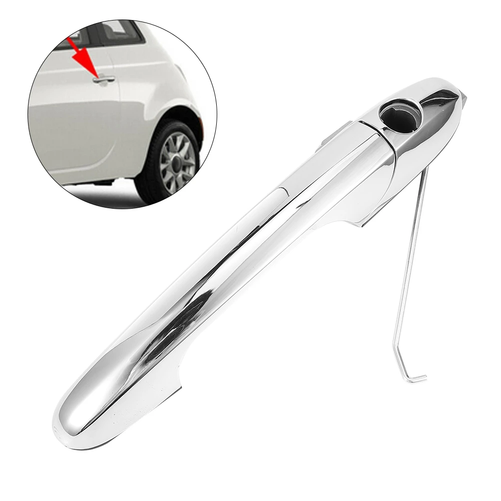 

Передняя левая БОКОВАЯ дверная ручка водителя наружная дверная ручка с отверстием 735485875 подходит для Fiat 500 ABARTH 500