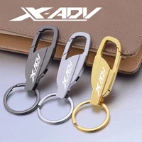 motorcycle fashion creative metal keychain motorcycle keyring for honda xadv x adv 750 2018 2019 2020 2021 2022 key accessories