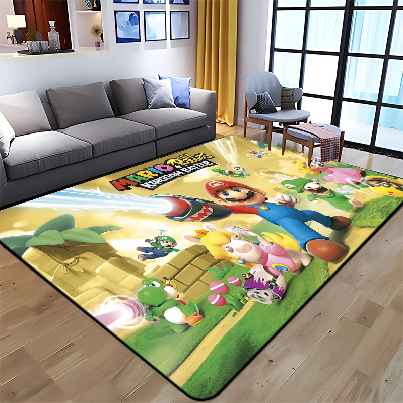 

Anime Super Ma ri o Pattern Carpets for Living Room Bedroom Carpet Kids Play Area Large Rug Child Room Non-slip Floor Mats