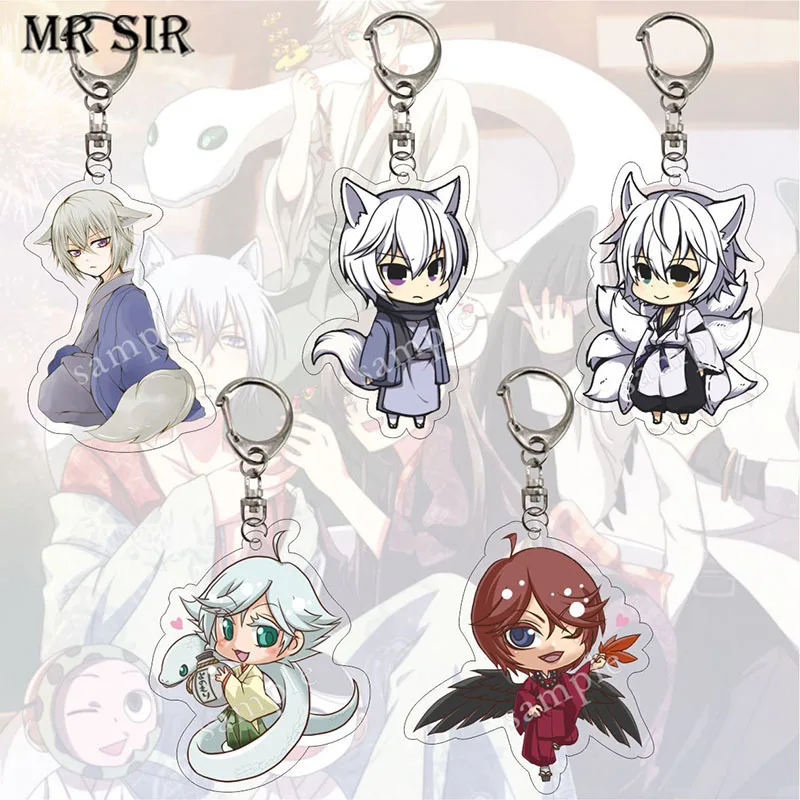 

Classic Kamisama Kiss Kamisama Love Keychains Cute Tomoe Kurama Mi Zu Ki Anime Figures Acrylic Key Chain for Friends Fans Gifts