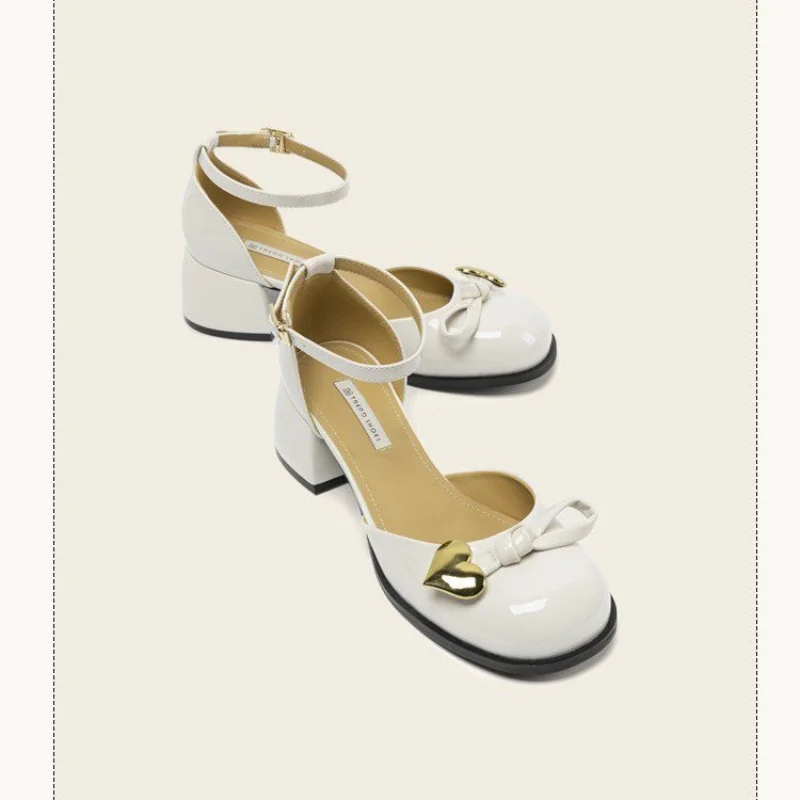 

Casual Mid-heel Round Toe Women Shoes 2023 Fashion Women High-heeled Shoes Luxury Banquet Dance Hall High-heeled Shoes for Women