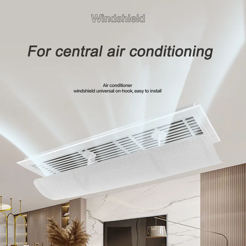 

Air Conditioning Windshield Hanging-type Air Deflector Anti-direct Blowing Wind Deflector Cover for Office Central Air Condition