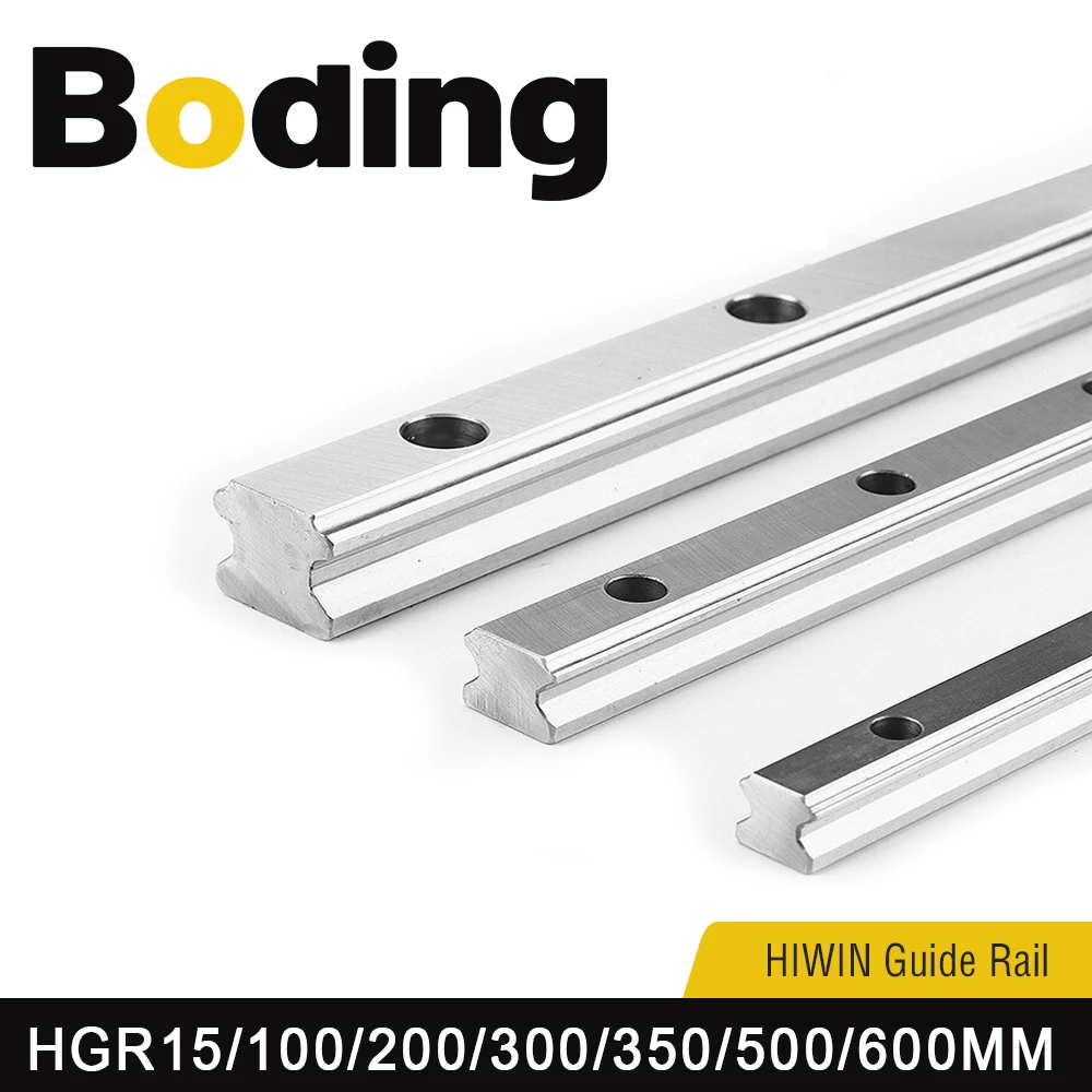 Фото Квадратная линейная направляющая Boding Hiwin, 2 шт., 100-1150 мм, HGR15, направляющие для направляющих Hiwin HGH15CA для гравировки фрезерного станка с ЧПУ №1