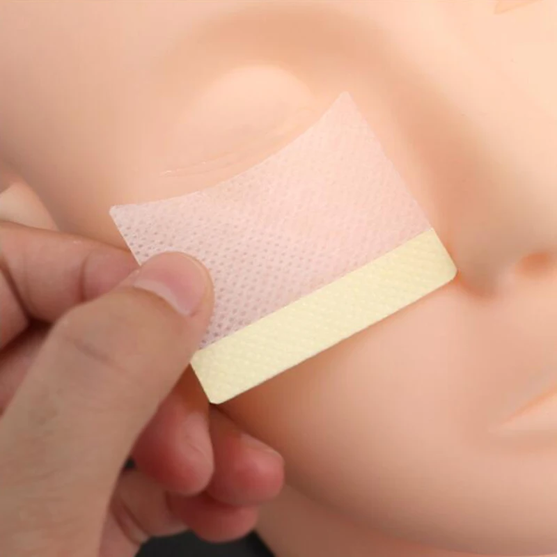 

New Eyelash Extension Glue Remover Lint-Free Paper Cotton Pads 40pcs Lashes Grafting Non-woven Glue Cleaning Wipes Makeup Tools