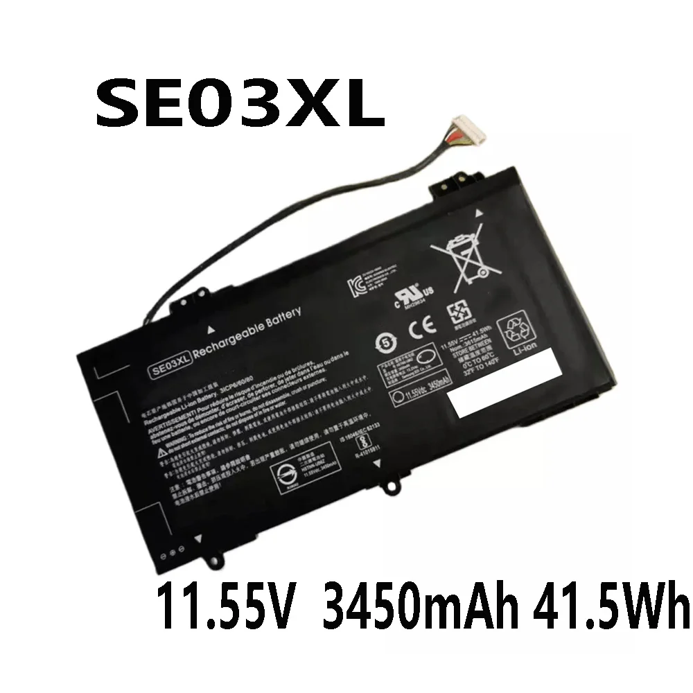 SE03XL 11 55 В 3450 мАч 41 5 Втч Аккумулятор для ноутбука HP Pavilion 14-AL HSTNN-LB7G 849908 -850 TPN-Q171 14-AV