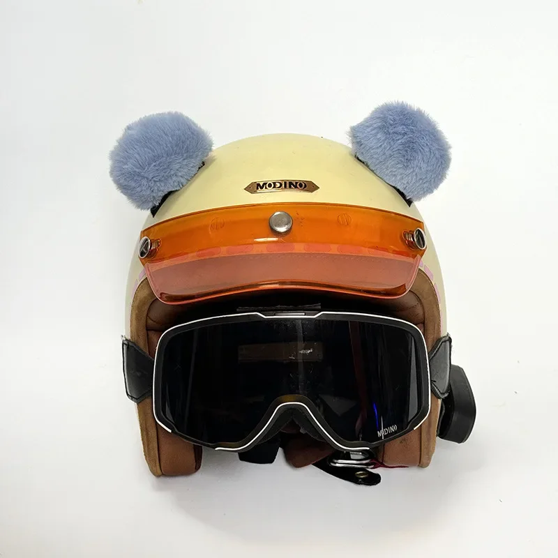 Украшения для мотоциклетного шлема плюшевые кошачьи уши аксессуары оптовая