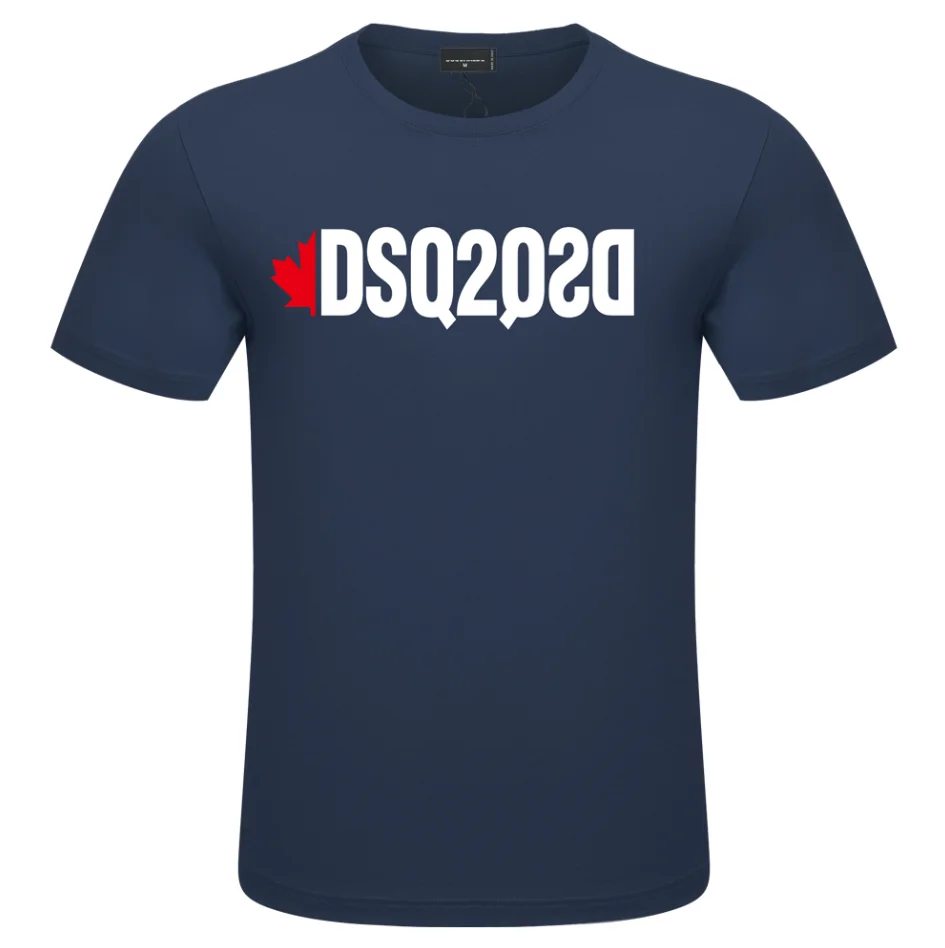 Мужские футболки с рукавом итальянские короткие DSQ2 Брендовые женские хлопковые