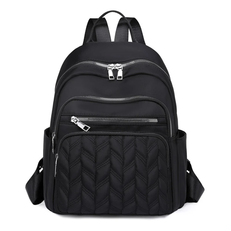 

School Bag Small Backpack Purse Quilted Travel Daypack for Women Girls Teenager Student Multiple Pockets