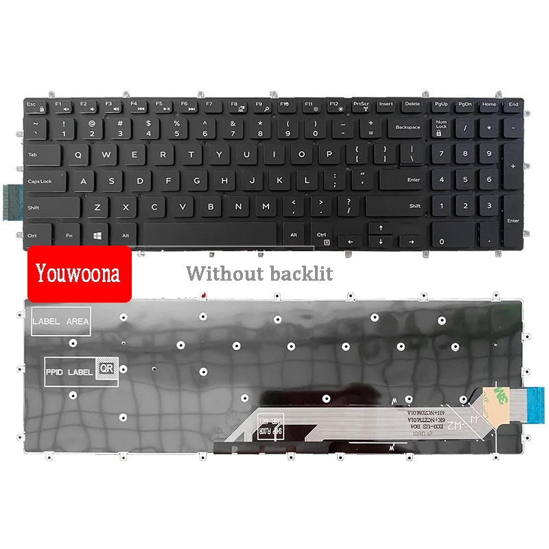

New Original Laptop Keyboard For For DELL Latitude 3500 3590 Without backlit