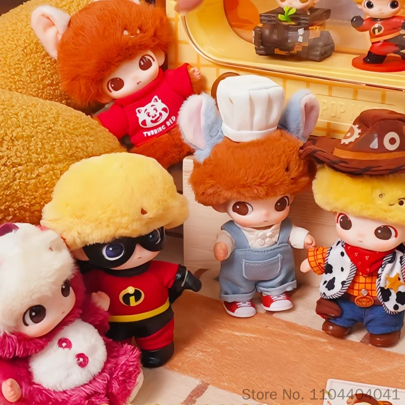 Фото POP MART DIMOO WORLD PIXAR SERIES: Коллекционная фигурка-сюрприз в закрытой упаковке (Blind Box) — Аниме-фигурка, виниловая плюшевая подвеска, загадочная коробка-сюрприз, пакет-сюрприз. №1